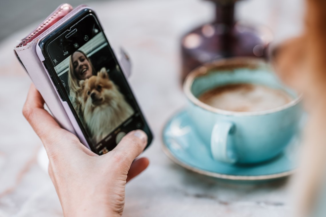 Bilde av video på mobiltelefon