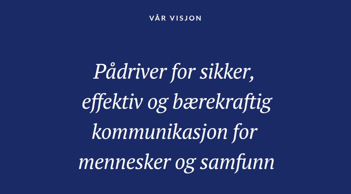 Visjonen til Nkom